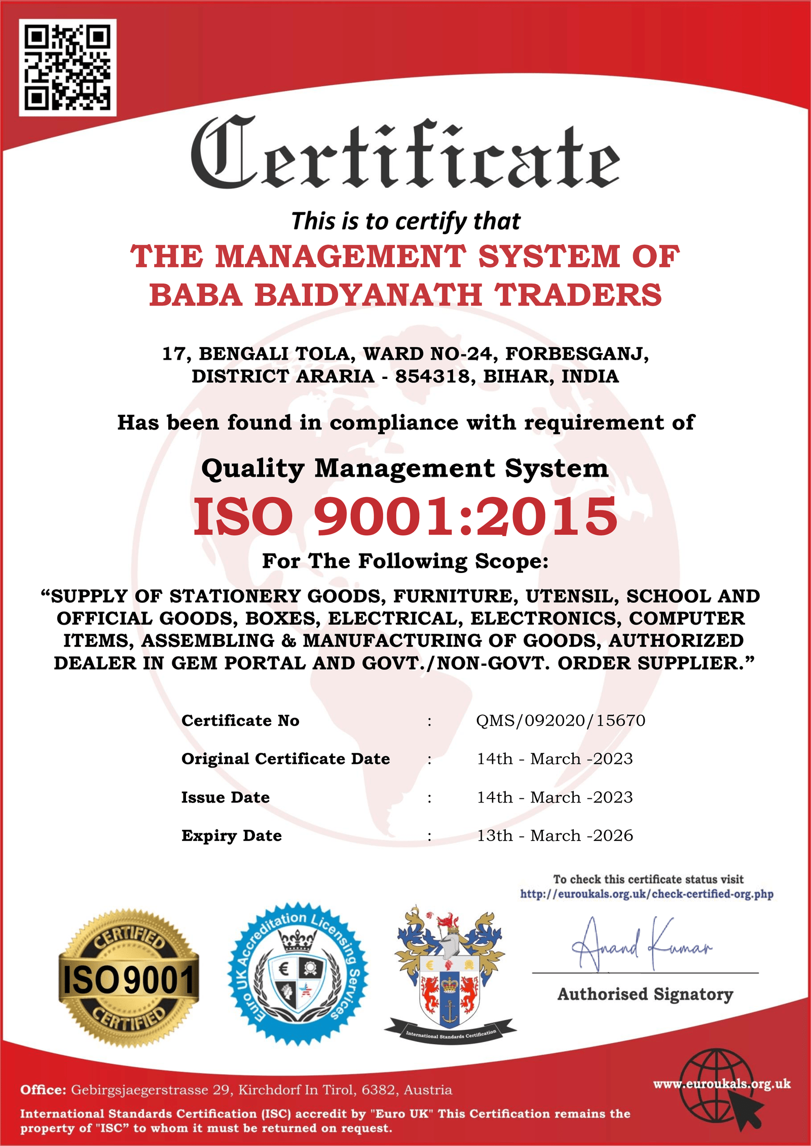 ISO 9001 2015 NEW